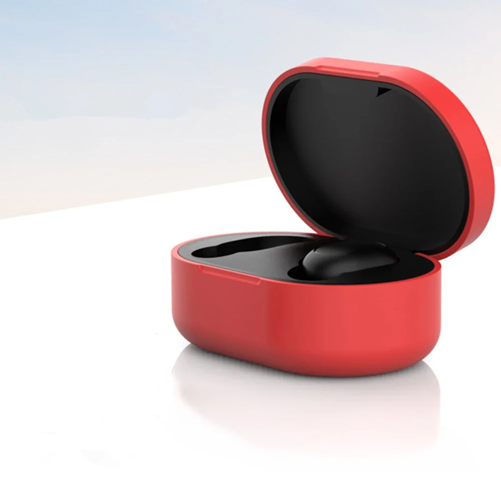 red case Новинка A6S Bluetooth гарнитуры против Redmi Airdots беспроводные наушники 5,0 TWS наушники с шумоподавлением микрофон для iPhone Xiaomi huawei jbl - Цвет: red case
