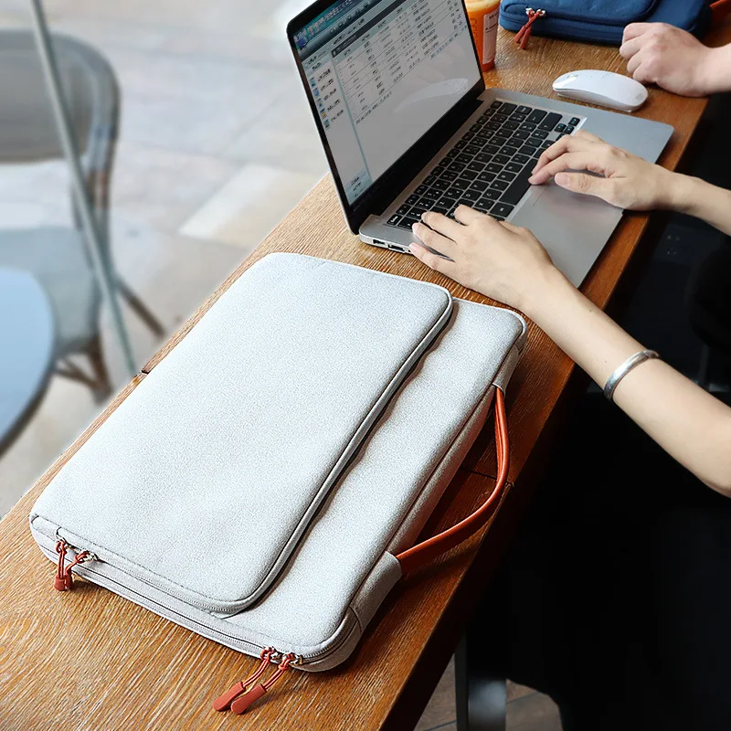 2021 large capacity laptop bag 13 14 15 6 inch notebook bag for macbook air pro computer handbag briefcase for lenovo dell case free global shipping
