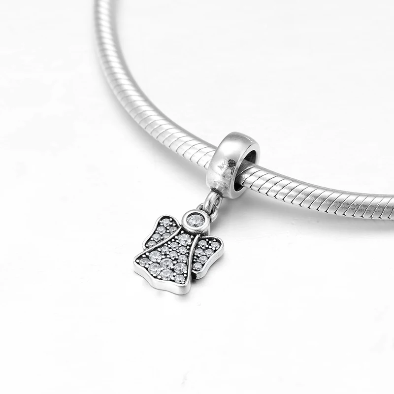 Бусины-подвески из серебра 925 пробы с фианитами | Украшения и аксессуары