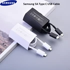 Оригинальный Samsung 65 Вт PD кабель для быстрой зарядки 100 см 5A USB C к USB C кабель для передачи данных для Note 10 Pro 20 + Ultra S20 Ultra A9S A8S A6S