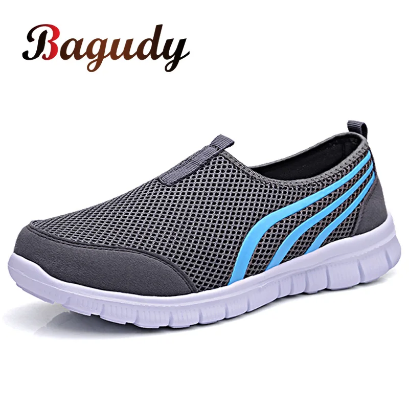 

Summer Mesh Men Shoes Sneakers Breathable Flat Shoes Slip-on Sport Trainers Comfortable Lightweight Men Shoes Zapatillas Hombre