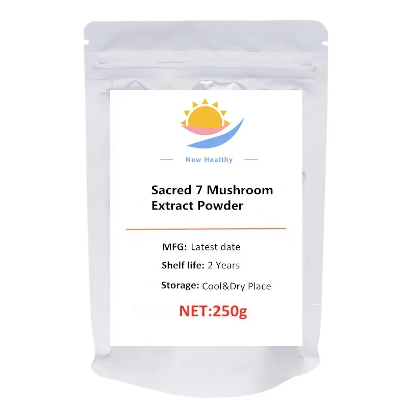 

Sacred 7 Mushroom Extract Powder - Organic - Reishi, Maitake, Cordyceps, Shiitake, Lion's Mane, Turkey Tail and Chaga