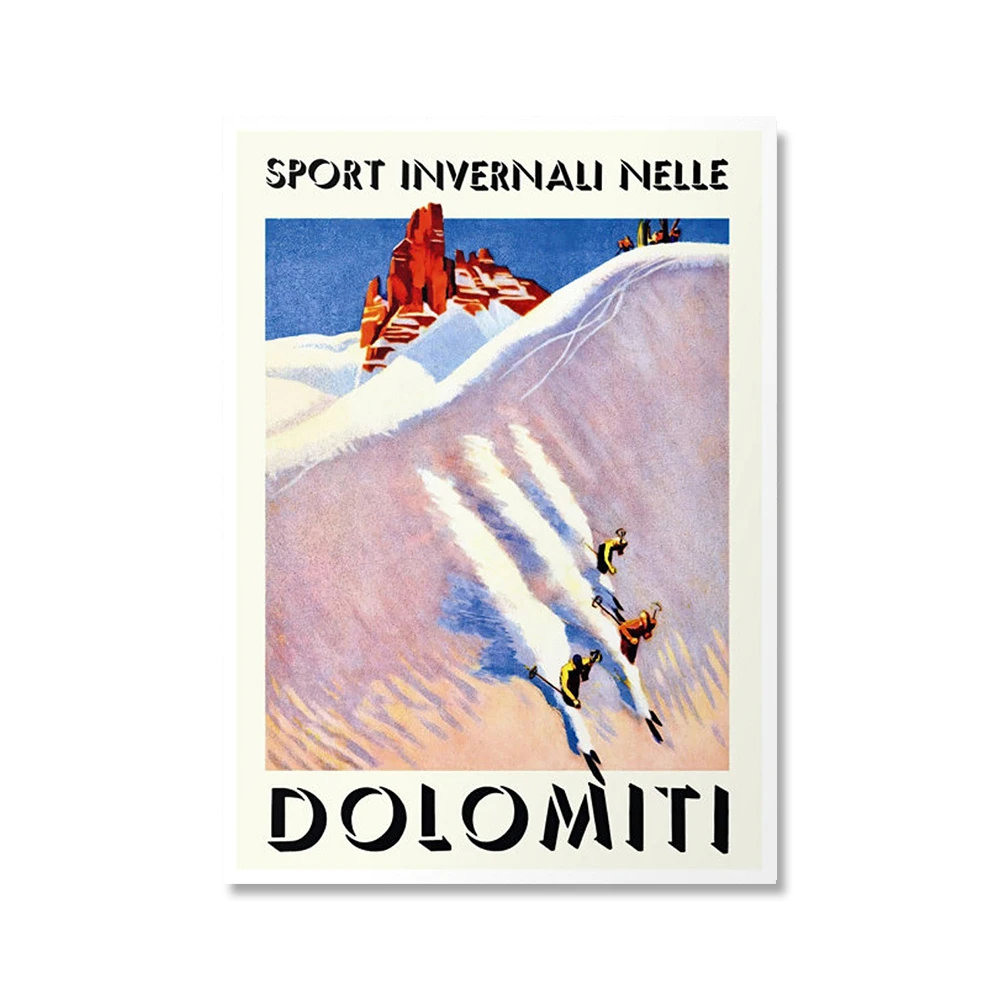 Печать на холсте Sport Invernali Nelle Dolomiti KOPHAEL