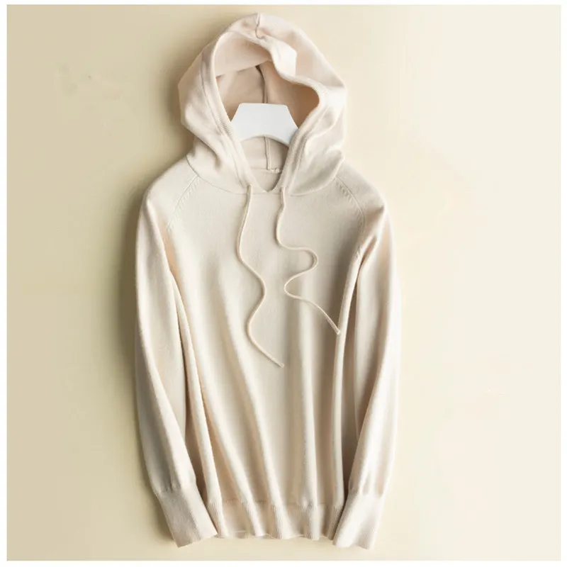 

Однотонный вязаный свитшот, женские осенние толстовки, повседневный джемпер с длинным рукавом, топы, шикарные женские пуловеры, спортивная ...