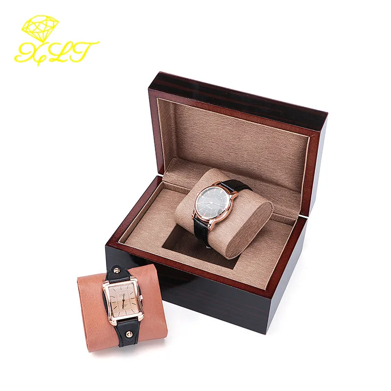 High-end Solid Wood Watch Box Mechanical Watch Packaging Box Piano Paint Watch Box