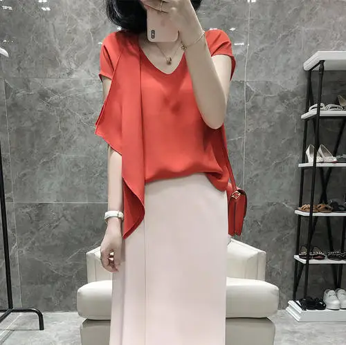 

Summer Gray 2020 short sleeve t shirt Women Top Garment