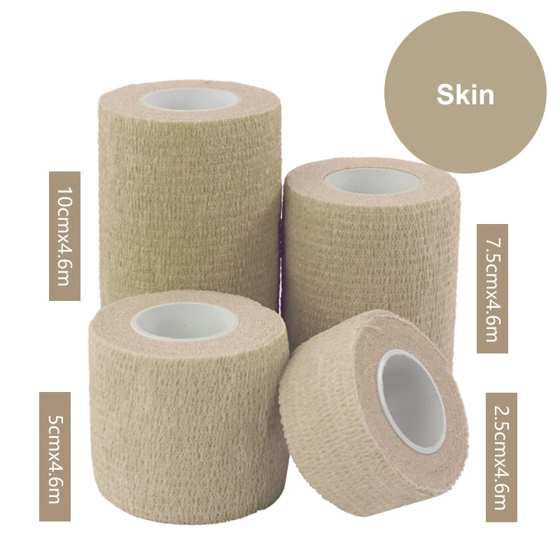 1 rolls skin 1 шт., водонепроницаемая медицинская терапия, самоклеющаяся повязка, мышечная лента, повязка для пальцев, для суставов, набор первой помощи, эластичный бандаж для домашних животных, 13 цветов - Цвет: 1 rolls skin