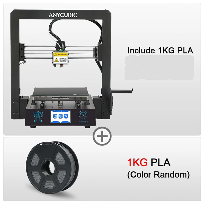 Mega S Add 1kg ANYCUBIC Mega-S 3d принтер обновленный экструдер TFT сенсорный экран огромный объем сборки PLA нити дешевые настольные impresora 3d принтер - Цвет: Mega S Add 1kg