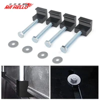 4 pcs aluminum mounting kit parts clamps for pickup truck tool box tie down j hook crossover