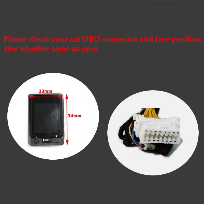 Цифровой датчик давления в шинах без датчика OBD TPMS безопасное устройство