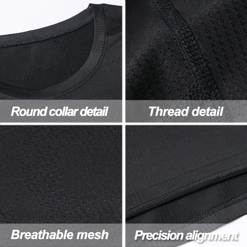 

Men Running Workout T Shirts Quick Dry Short Sleeve Outdoor Training Sportswear Tee Breathable Bodybuilding Soccer Tops Clothing