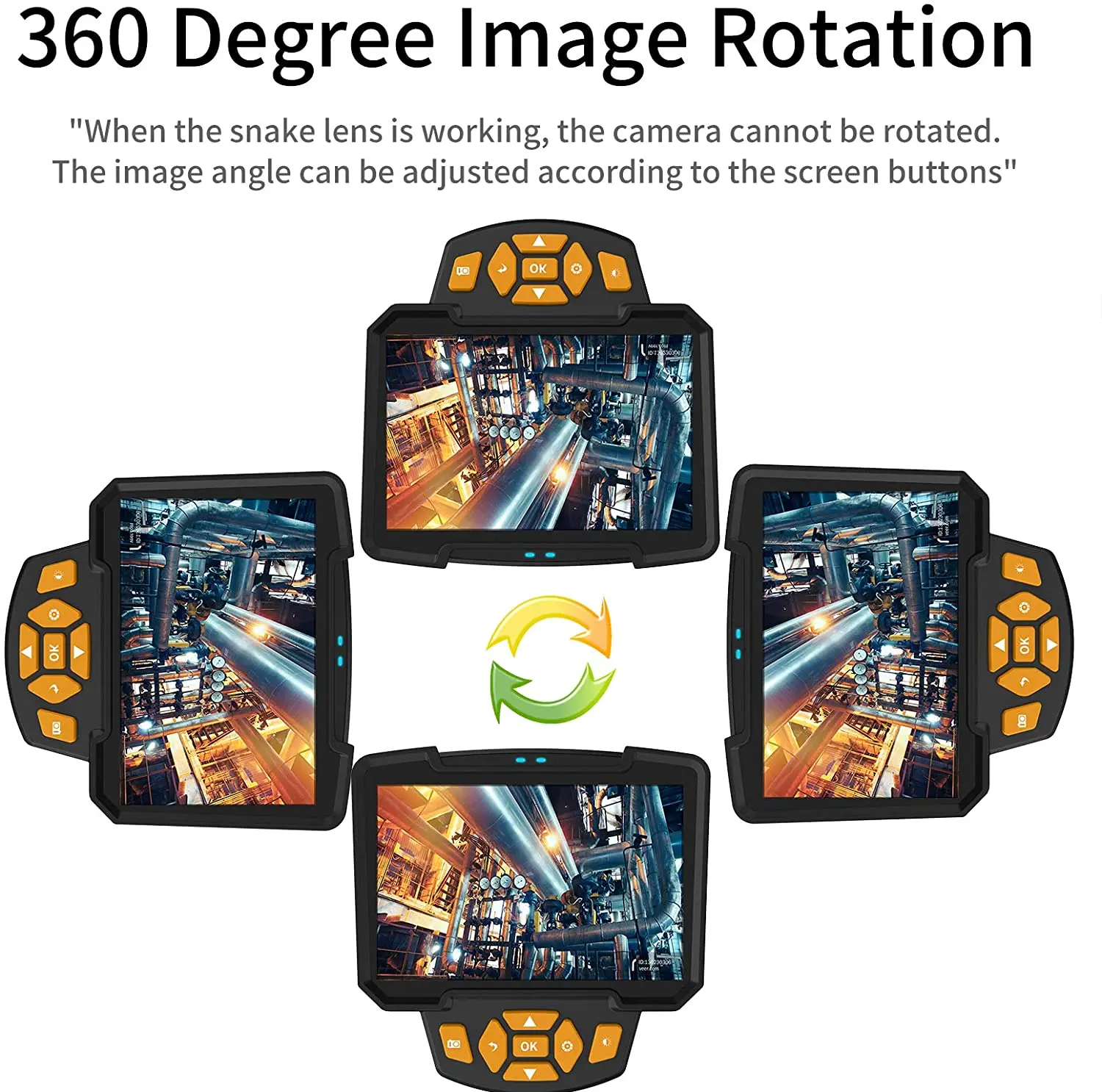 Новая гибкая камера с двумя объективами вращение изображения на 360 ° жесткий