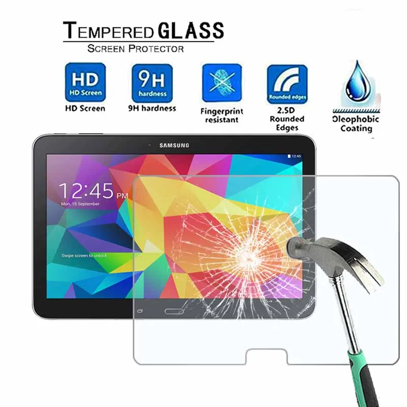 

For Samsung Galaxy Tab 4 10.1 T530 T535 T533 T53 - 9H Premium Tablet Tempered Glass Screen Protector Guard Cover