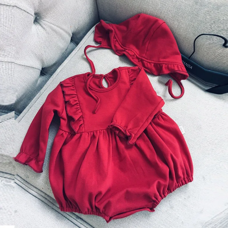 Платье-комбинезон для маленьких девочек весенние платья новорожденных первый