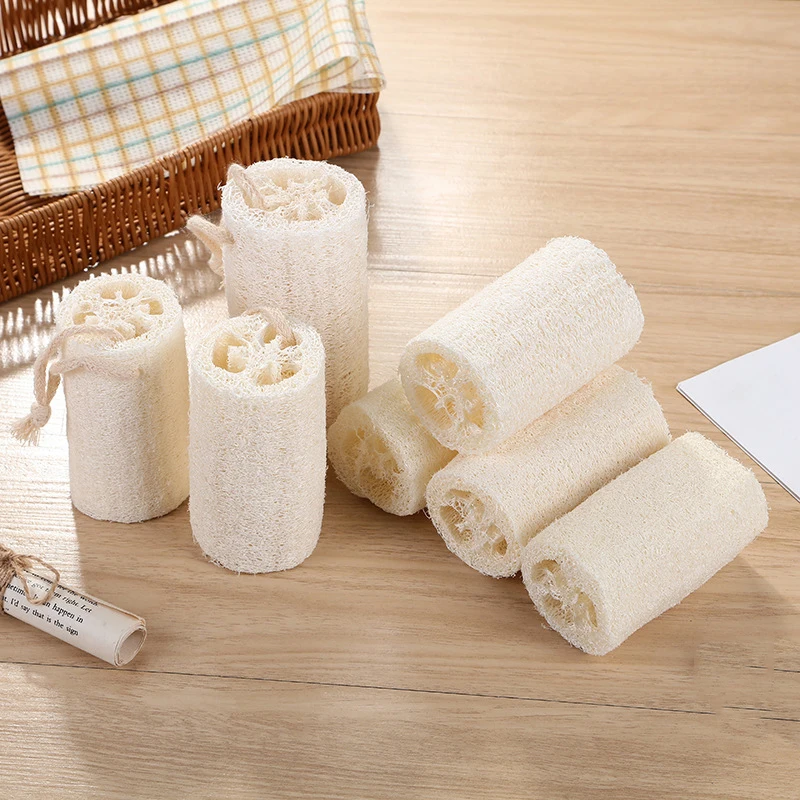 

Губка из натуральной люфы Luffa Loofa, губка для душа и ванны, аксессуары для ванной комнаты, кухонный очиститель, скребок для мытья посуды
