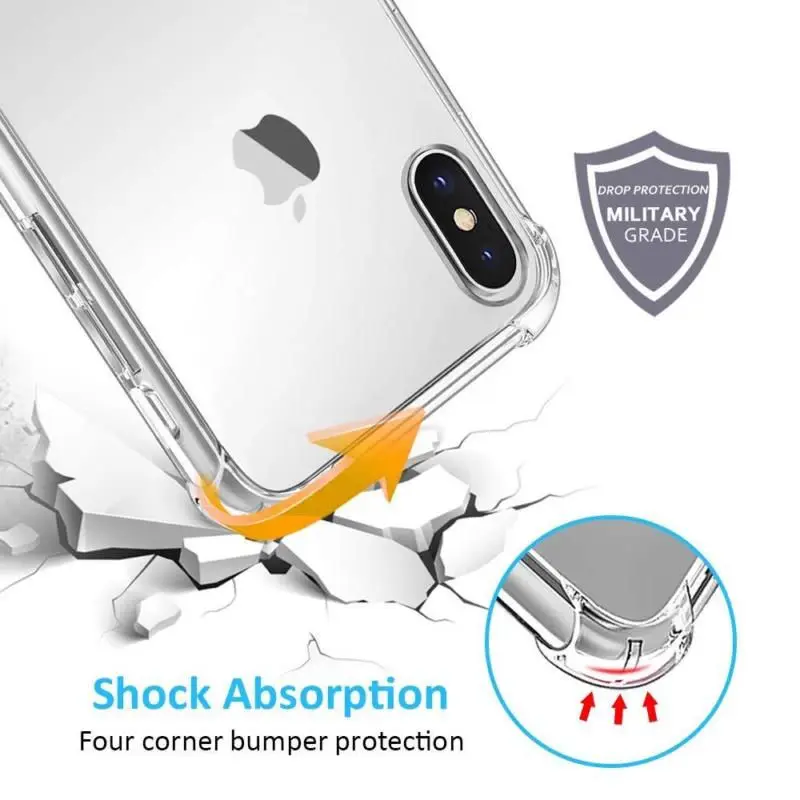 soft tpu clear case for iphone 6 6s 7 8 plus x xs xr 11 pro max 5 se transparent anti scratch hard silicone bumper back cover free global shipping