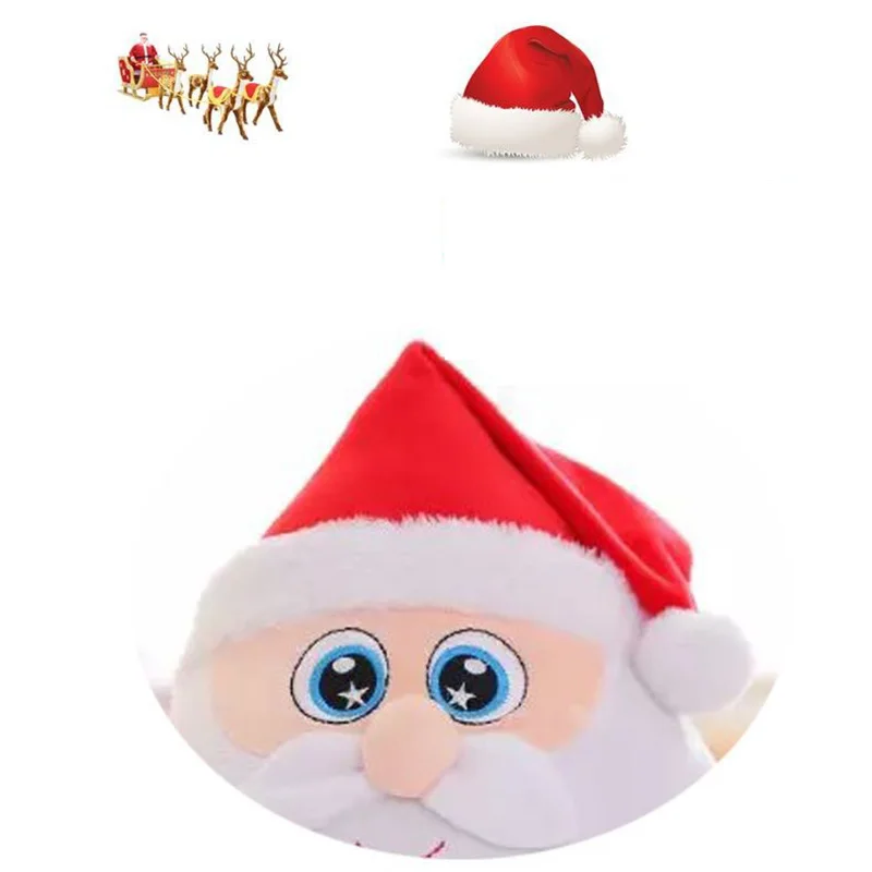 Светодиодный светильник 22 см пение Рождественской песни красочные светящиеся