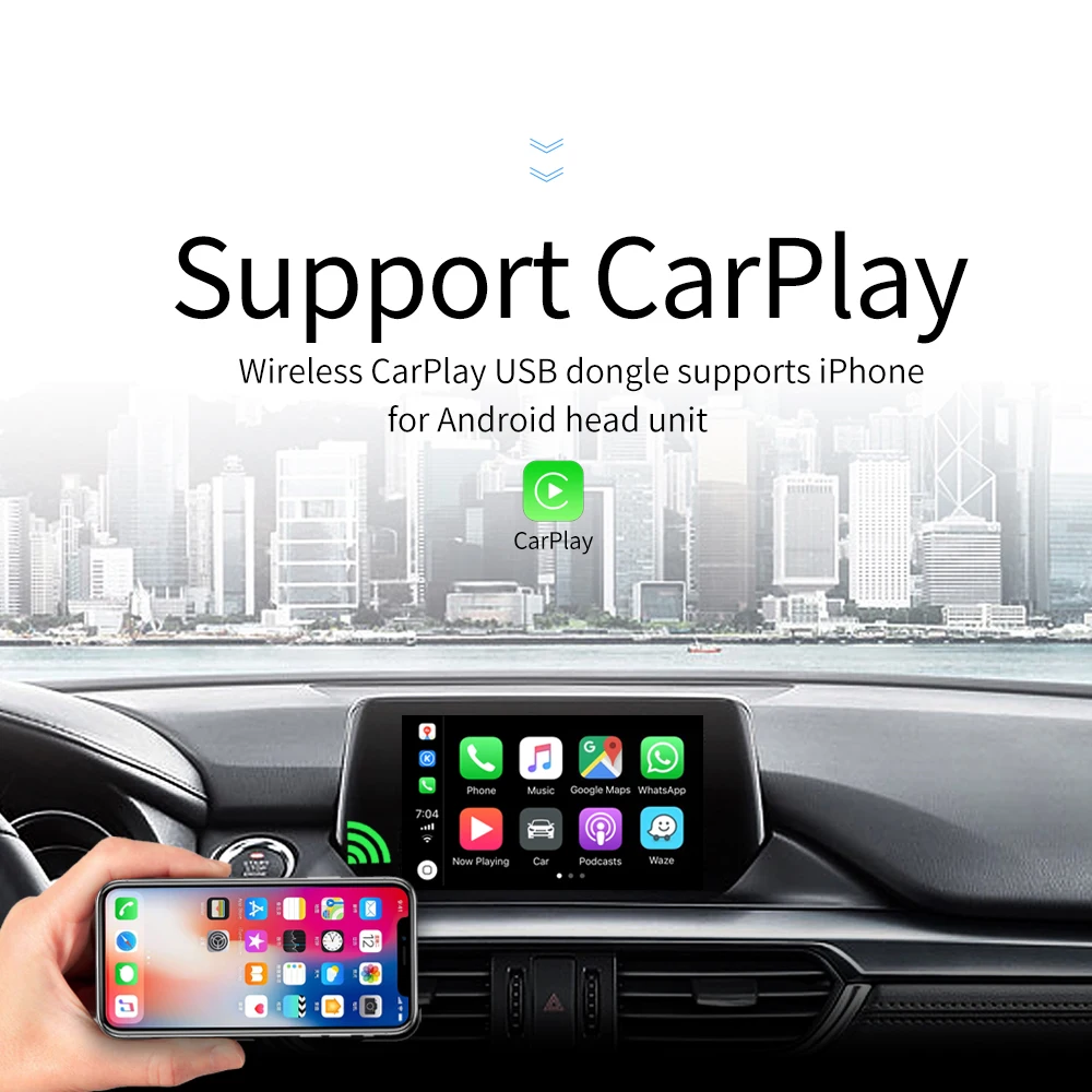 Carlinkit Wireless Smart Link Apple Внешний порт Carplay для Android навигации плеер Mini USB Stick с авто |