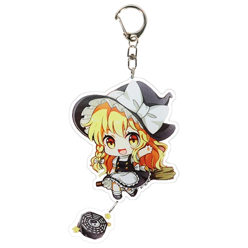 Новинка брелок для ключей TouHou проекц Мультяшные брелки косплея двусторонние