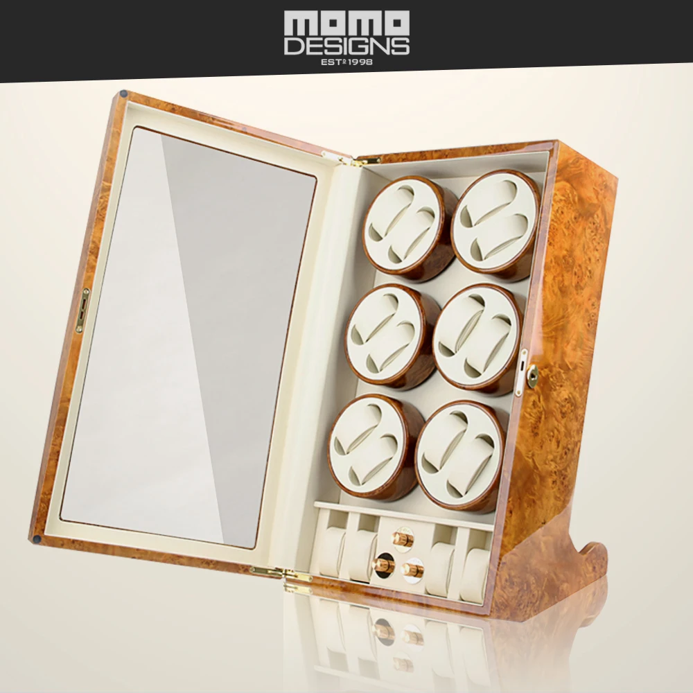 

Watch winder holder rotator box 8+5 automatic watches display Wood Leahter winding watch box shaker Mabuchi motor