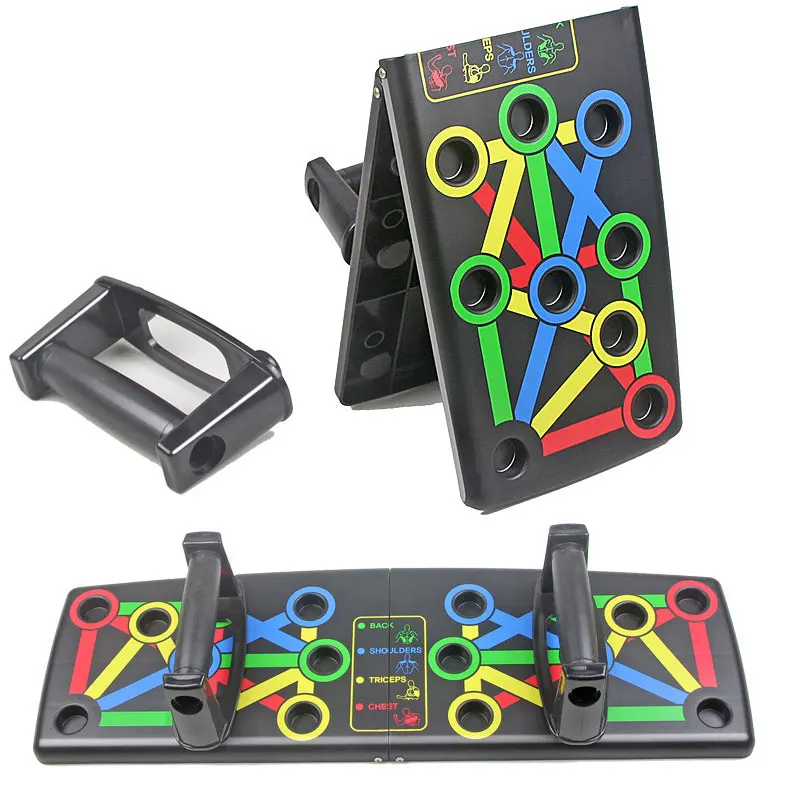 9 in 1 Push Up Rack Training Board ABS Foldable Strengthen Muscle Exercise Support Equipment for Body Building | Спорт и развлечения