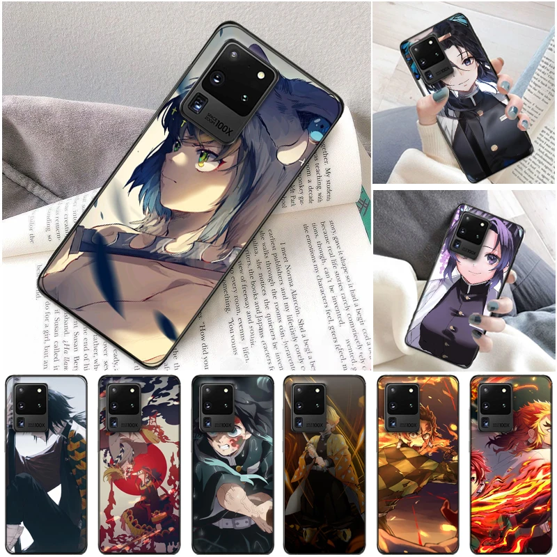 

Demon Slayer Kamado Nezuko Kimetsu No Yaiba Kamado Tanjirou Agatsuma Zenitsu Phone Case For Samsung Galaxy S20 Plus FE Cases