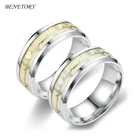 8 мм Золотое светящееся кольцо для пары из нержавеющей стали в форме сердца Светящиеся в темноте кольца для друзей подарок