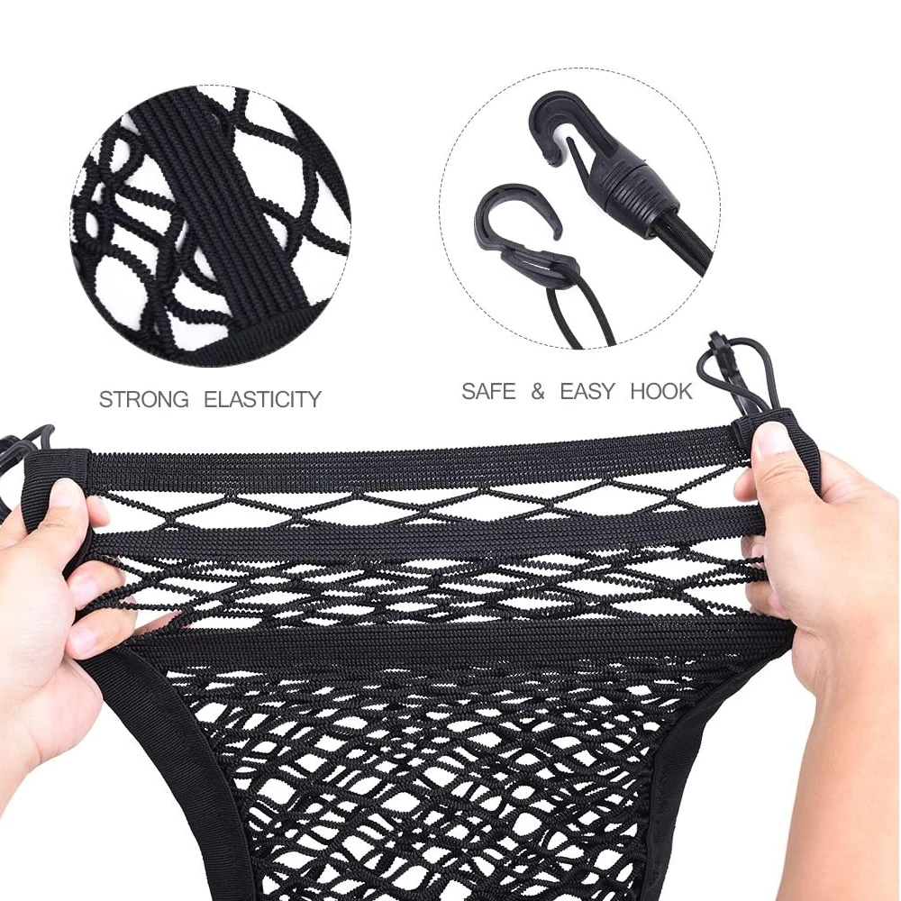 Прочная эластичная ткань для автомобиля из сетчатой ткани сетчатый мешок между