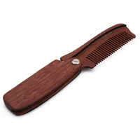 handmade fold pocket comb hair comb for men beard care anti static comb hair care tools hair brush 1pc