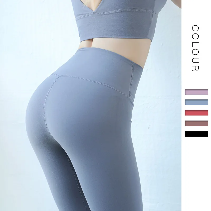 Спортивные Леггинсы с высокой талией женские тренировочные брюки для бега