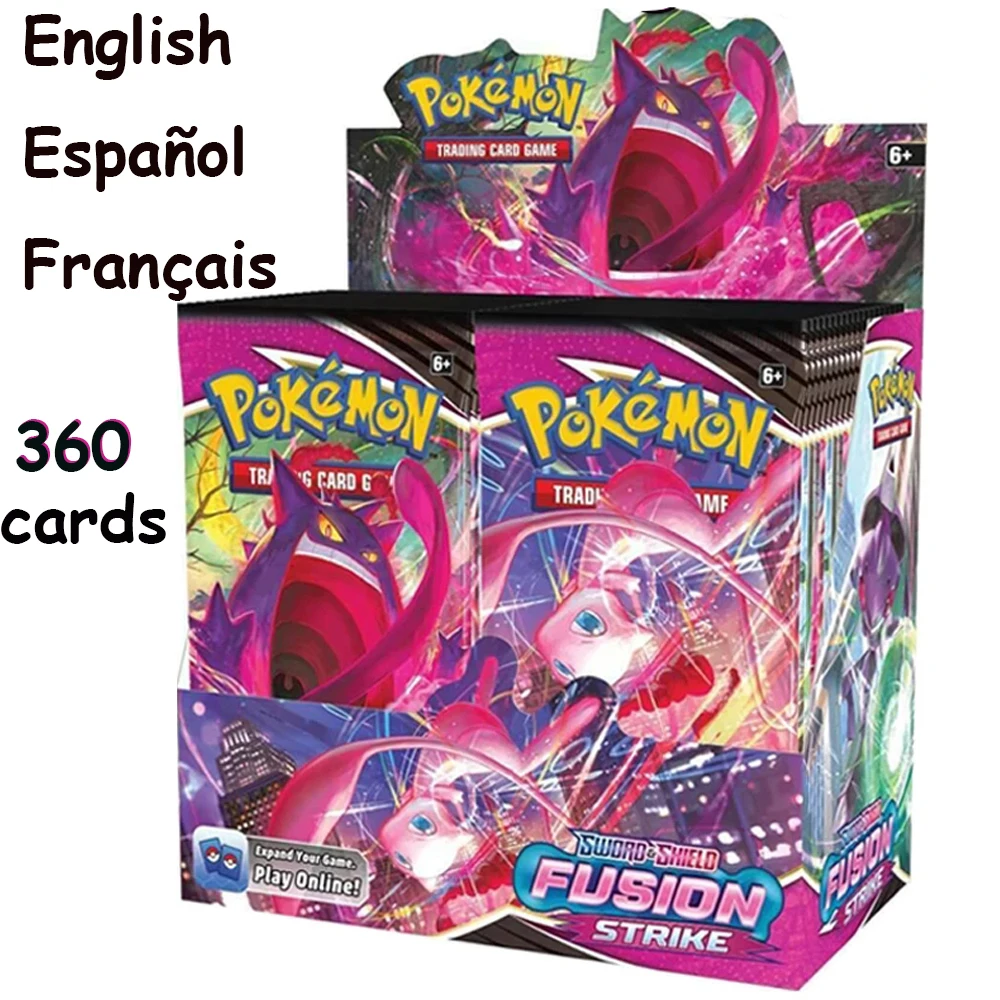 

Pokemon Cards Booster Box Toys English French Spanish Version Trading Card Game Cartas Pokemon Fusion Strike Collection