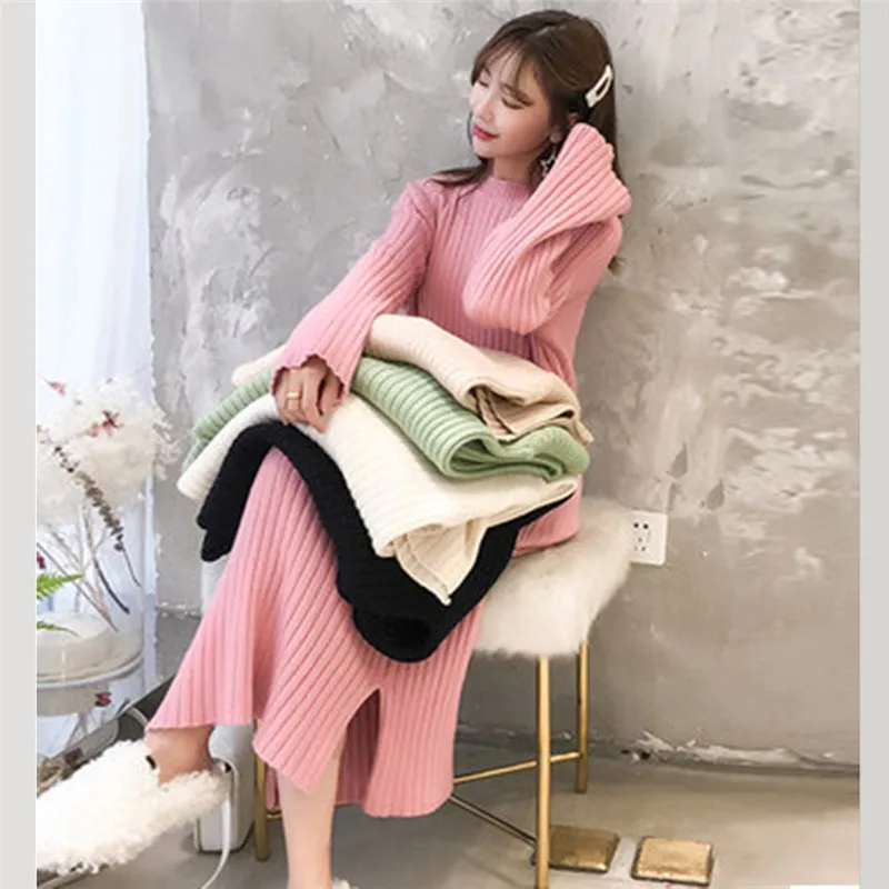 Модные Повседневные размера плюс цвет РОЗОВЫЙ с круглой горловиной свободного