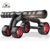 four wheel abdominal roller wheel arm waist leg strength trainer body building home indoor gym exercise muscle fitness
