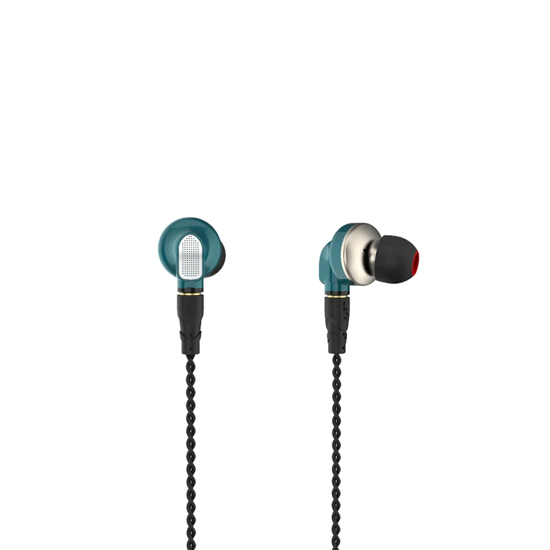 blue no mic SENFER DT6 Pro в ухо наушник 1DD+ 2BA Динамический драйвер блок HIFI наушник с MMCX съемный Отсоединяемый кабель металлический наушник - Цвет: blue no mic