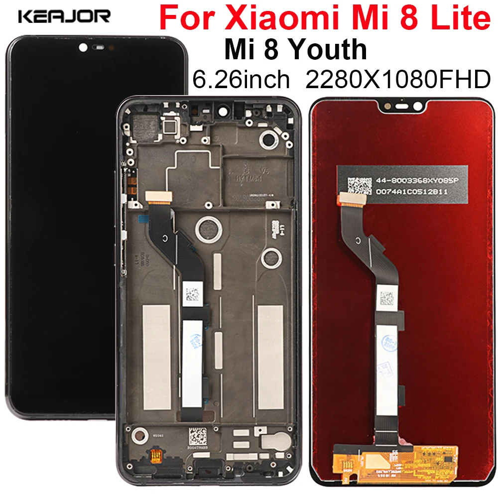 

6.26" LCD Display For Xiaomi Mi 8 Lite Screen Replacement Digitizer Assembly Phone Parts For Xiaomi Mi 8 Mi8 Lite LCD Display
