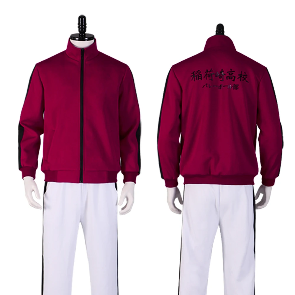 

Аниме Haikyu! Хайкюу! Маскарадный костюм Miya Atsumu, черный спортивный костюм, топ + штаны + пальто, карнавальные вечерние костюмы на Хэллоуин, индив...