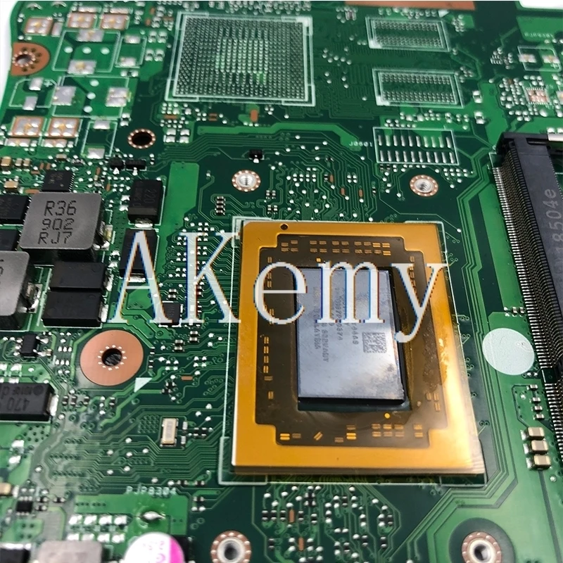 akemy x555qa for asus x555q a555q x555qg x555bp x555ba laotop mainboard x555qa motherboard w a10 9600u 8gb ram free global shipping