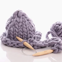 250gball thick woolen yarn iceland bulky knitting wool hats blankets roving handmade throw diy material