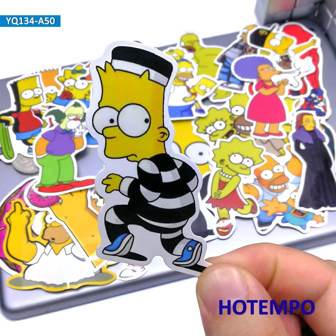 50 шт. водонепроницаемые наклейки для телефона ноутбука чемодана гитары