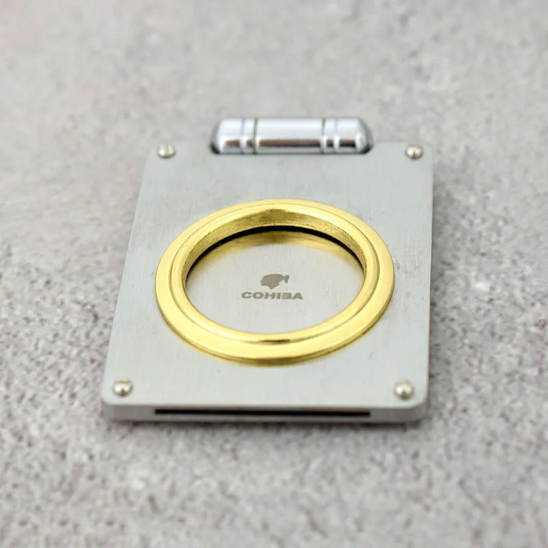 COHIBA Портативный из нержавеющей стали с одной обрезкой для сигар карманный