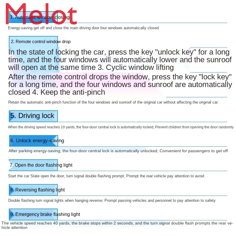 

Lock Car One-Click Window Lifter OBD Direct Plug Driving Lock Window