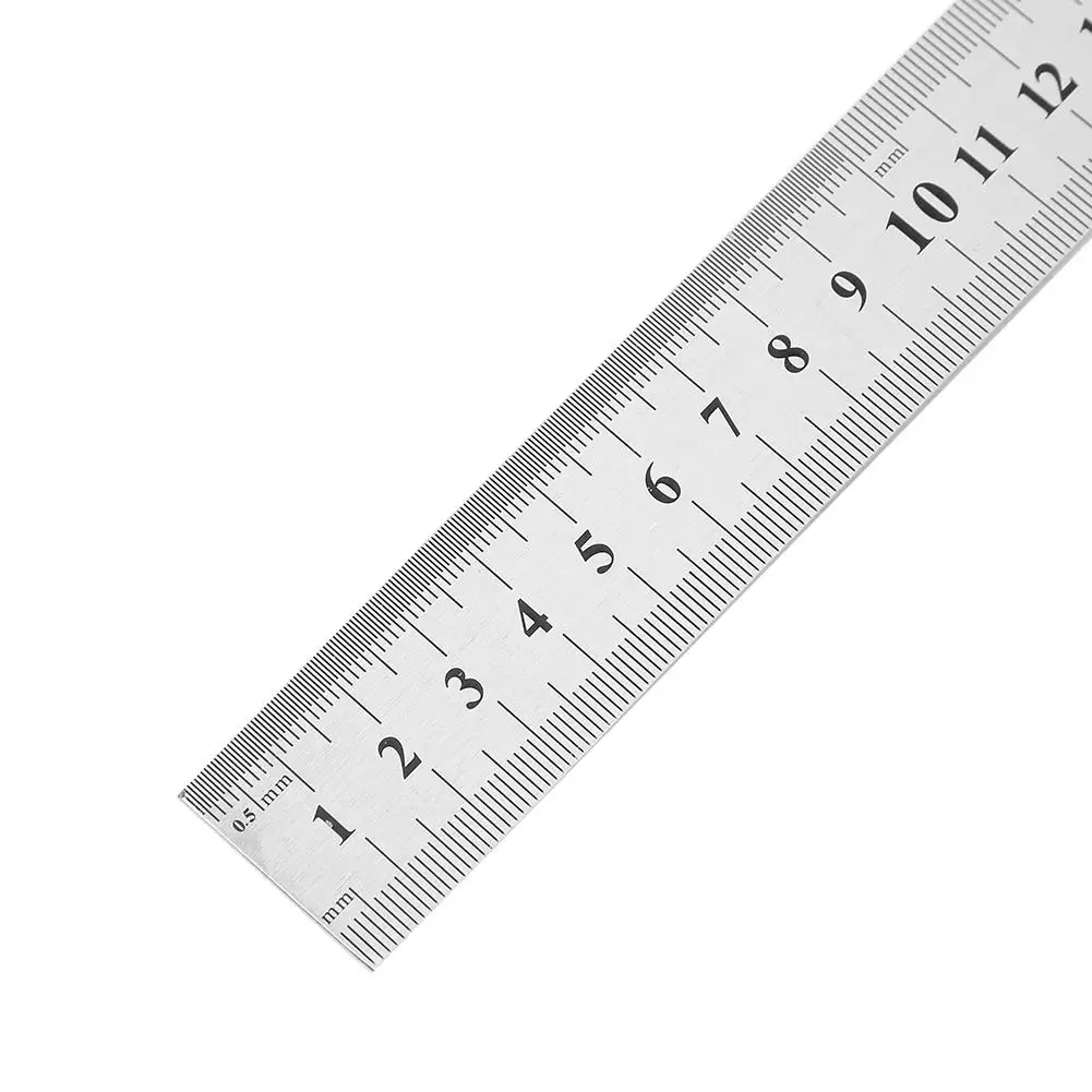 

Double Sided Stainless Steel Straight Ruler Metal Scale Precision Measuring Hand Tool Stationery Drafting Accessory