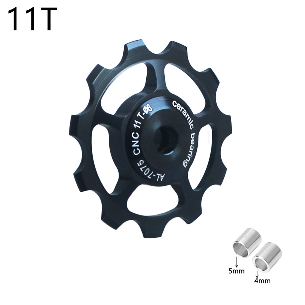 

Durable Rear Derailleur Pulley Guide Wheel Aluminum Alloy Ceramics Dustproof