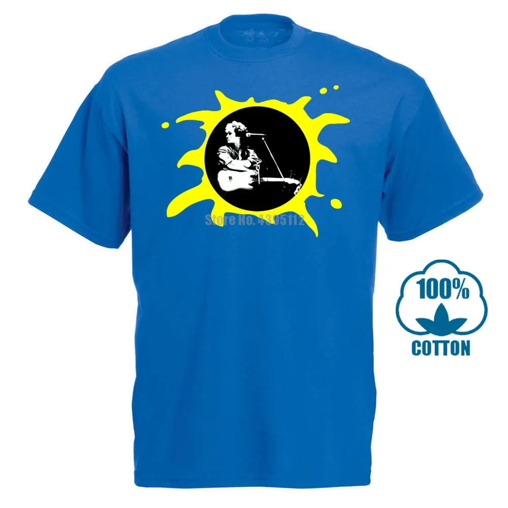 Синий Designer Greatest Russian Rock Band Kino T Shirt Viktor Tsoi Tee Music 010136 - Цвет: Синий
