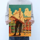 AIMEER ниндзя, ниндзя седьмого поколения ниндзя, ниндзя, винтажные постеры из крафт-бумаги для бара, украшение для кафе 51x35,5 см
