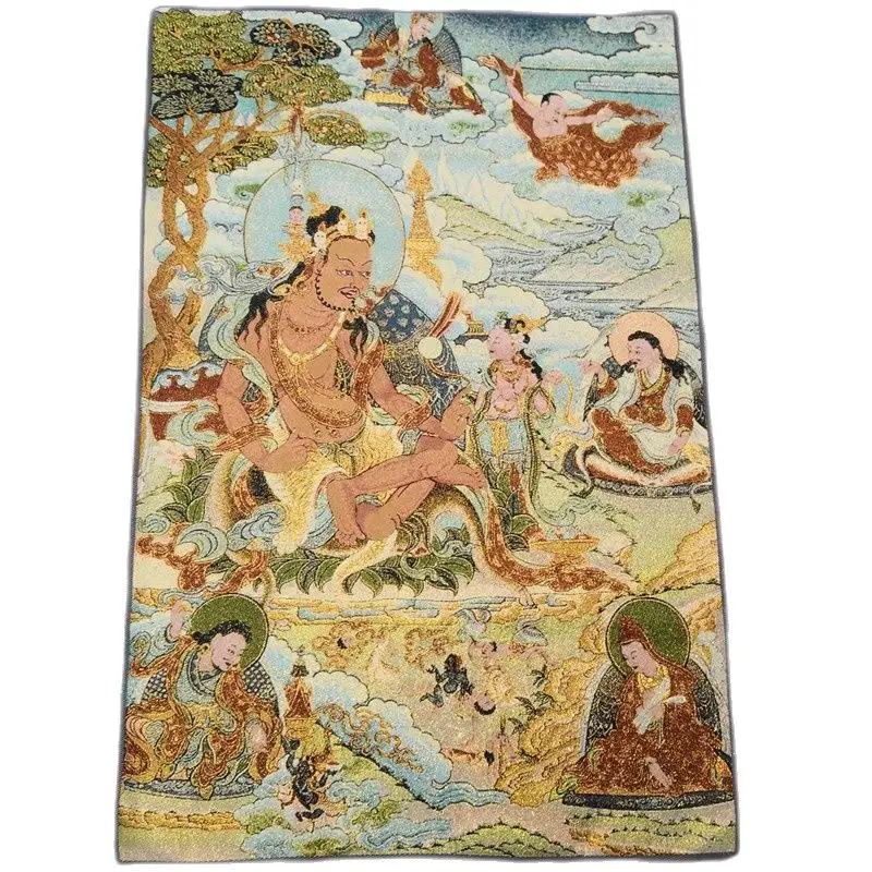 

Парчовая картина Tangka вышитая фигура Картина декоративная картина