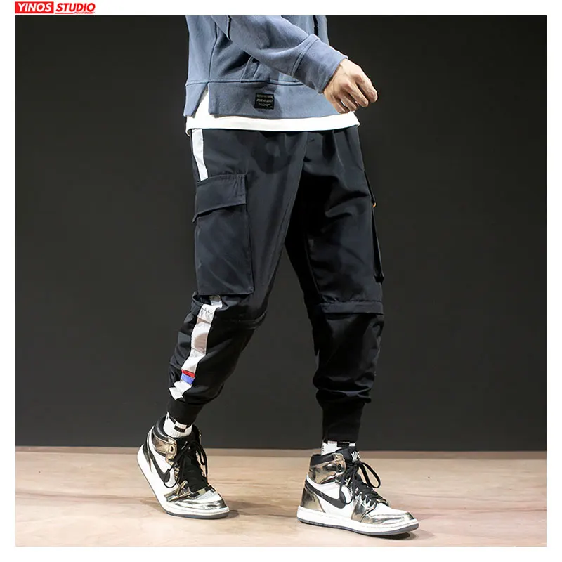 Дропшиппинг осенние мужские уличные однотонные повседневные японские шаровары