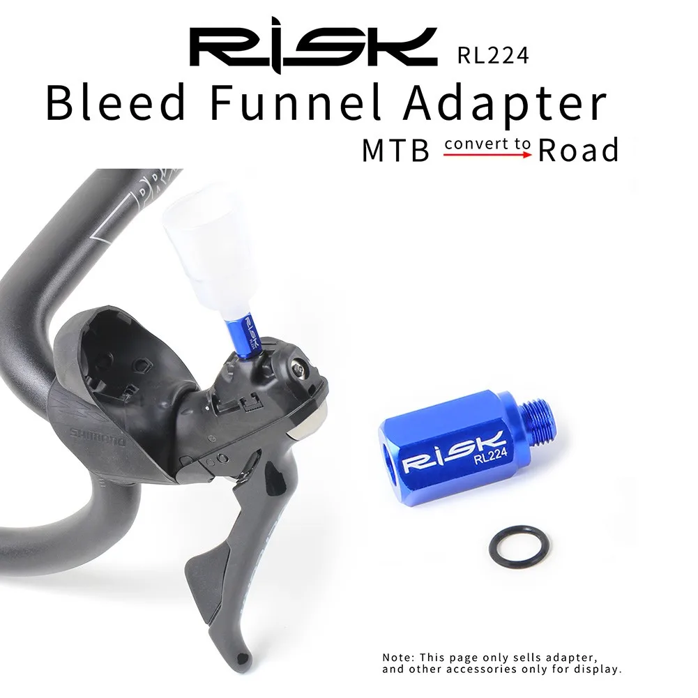 

Bicycle Hydraulic Disc Brake Bleed Funnel Adapters For SLX/XT/XTR MTB Bike Conversion Road Hand Shift Repair Tool Cycling