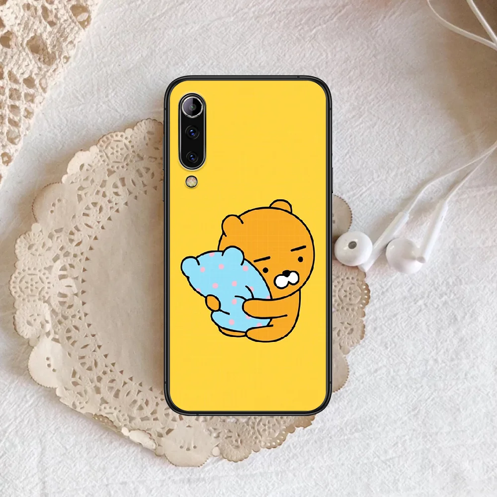 

Cartoon cute Bear Phone case For Xiaomi Mi note 10 A3 9 MAX 3 A2 8 9 Lite Pro ultra black Funda Trend Shell Soft Prime Tpu Cover