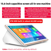15 6 android jukebox music player system ktv mic 3tb hdd portable touch screen chinese karaoke machine